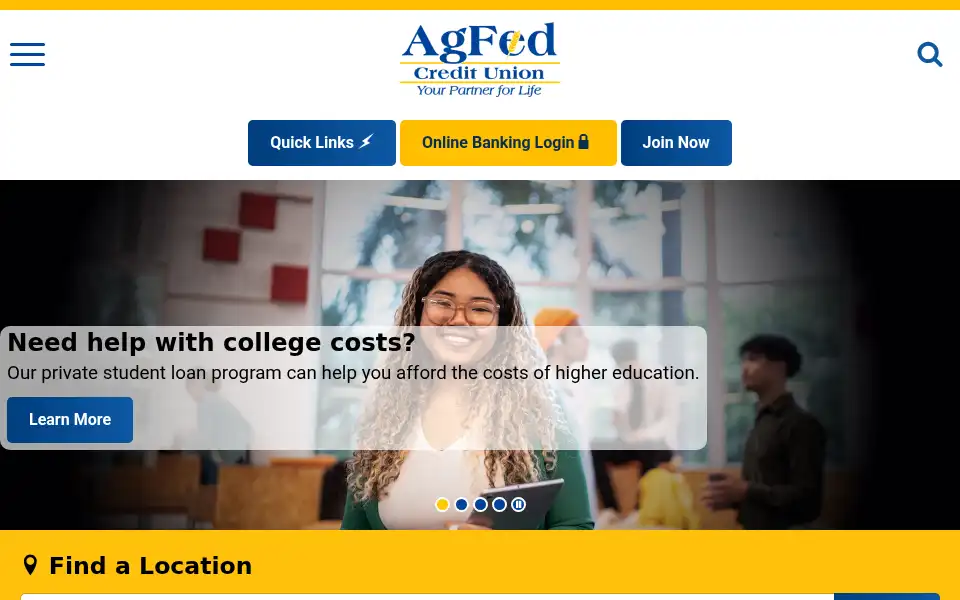 Screenshot of agfed.org