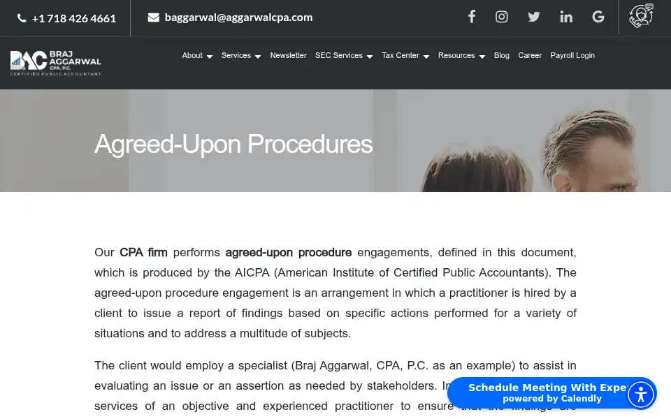 Screenshot of aggarwalcpa.com