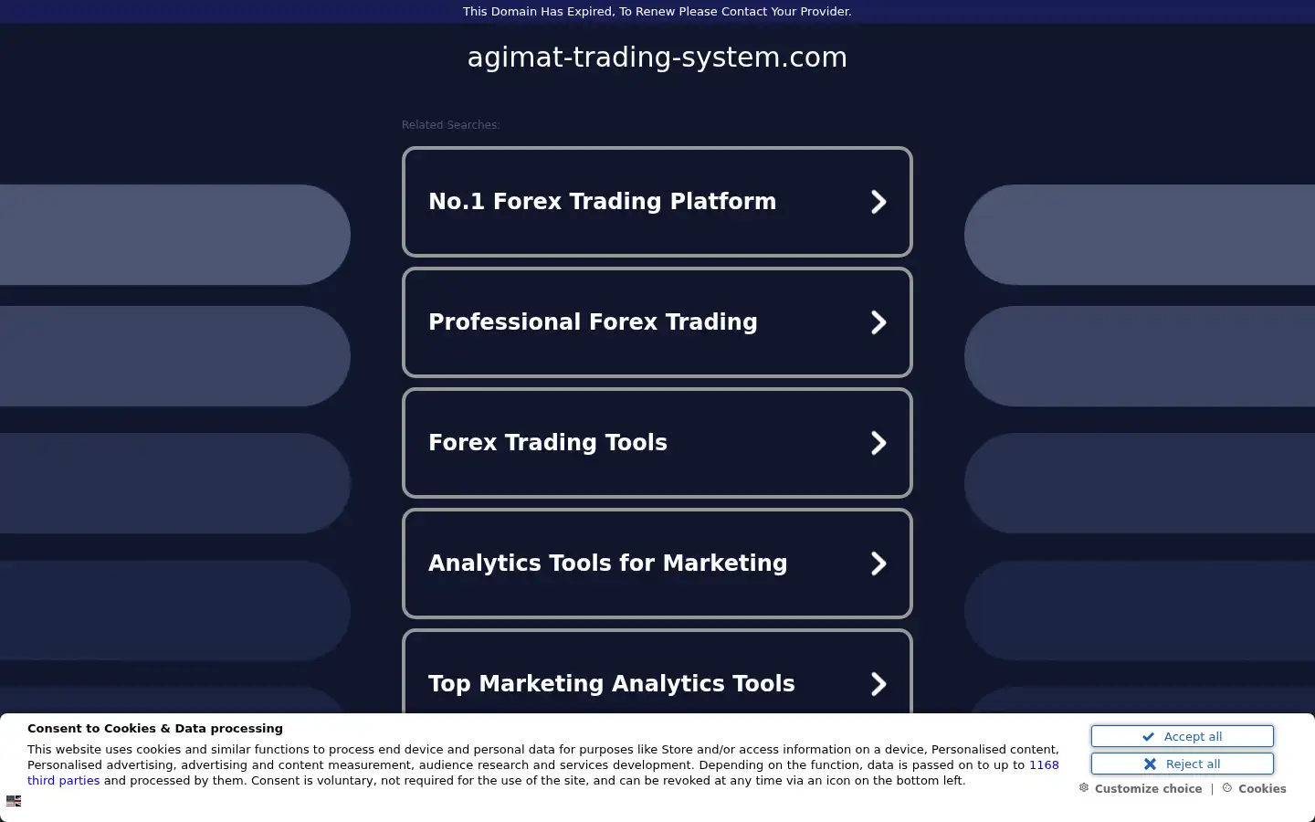Screenshot of agimat-trading-system.com