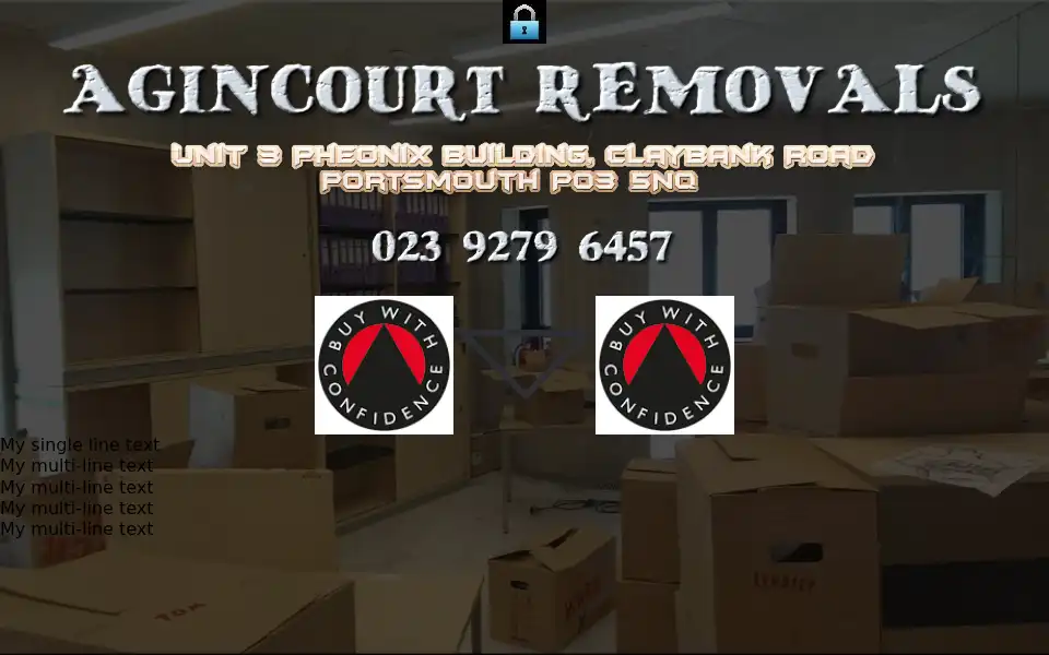 Screenshot of agincourtremovals.co.uk