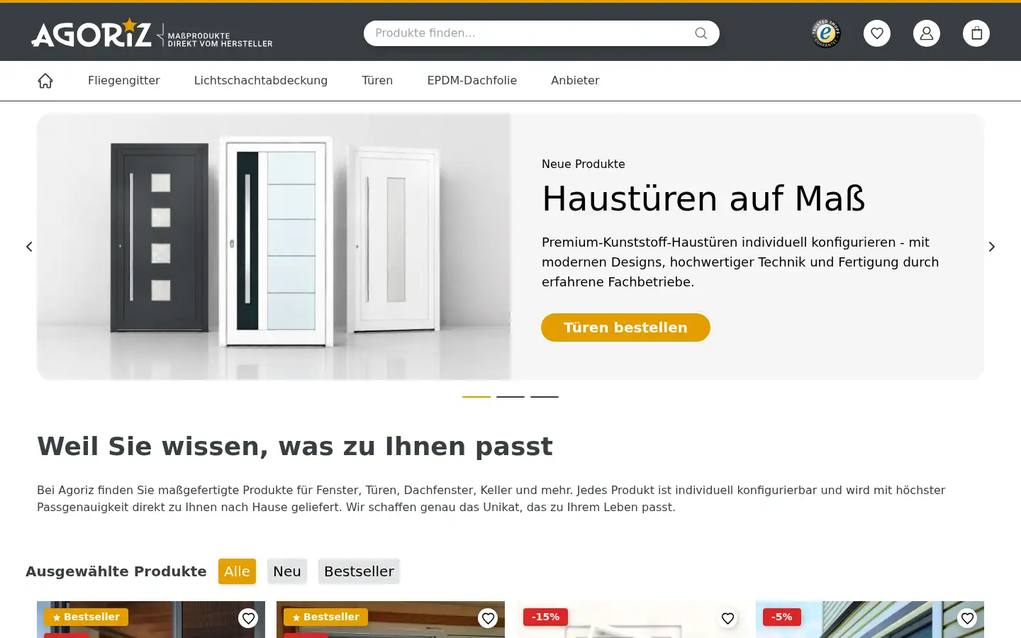Screenshot of agoriz.eu