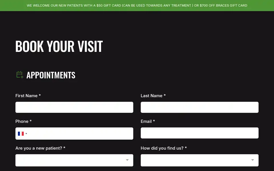 Screenshot of agouradental.com