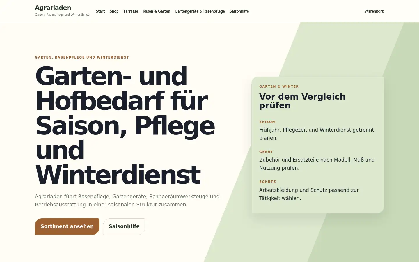 Screenshot of agrarladen.com