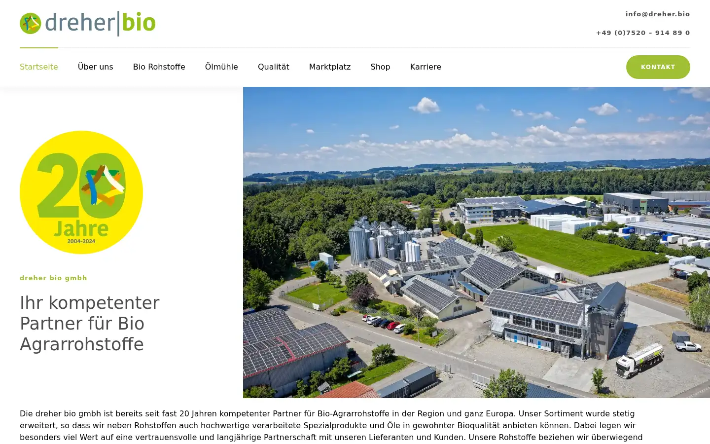 Screenshot of agrarrohstoffe.eu