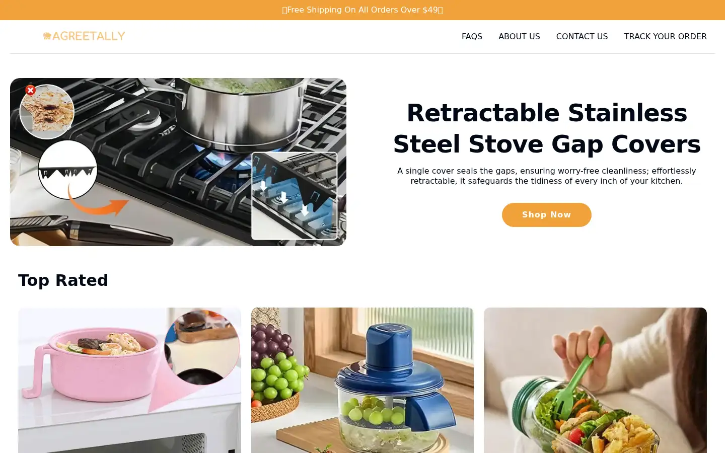 Screenshot of agreetally.com