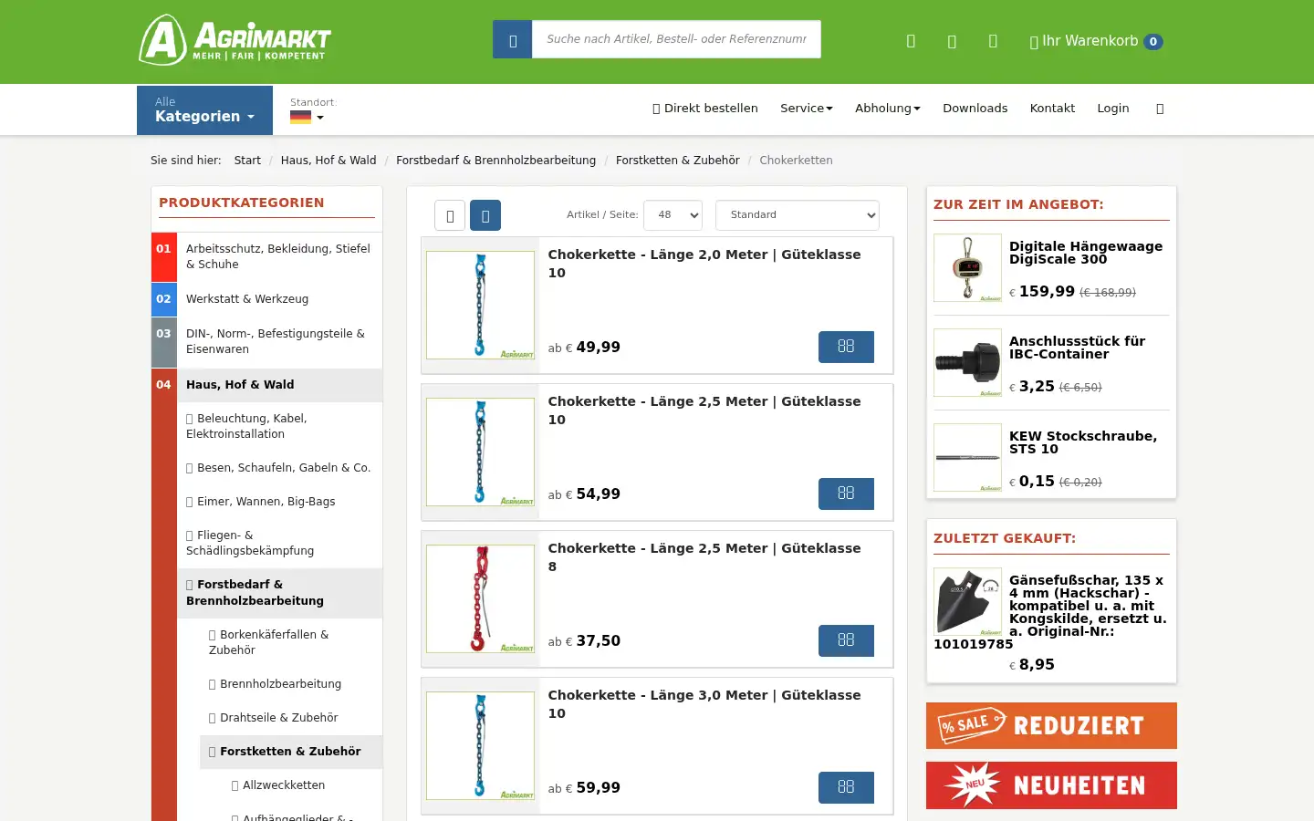 Screenshot of agrimarkt.info