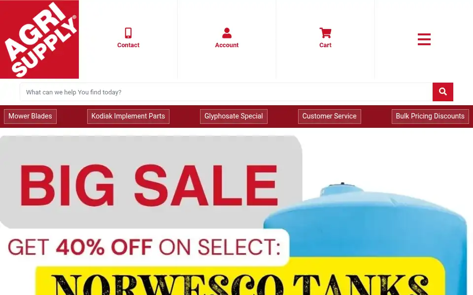Screenshot of agrisupply.com