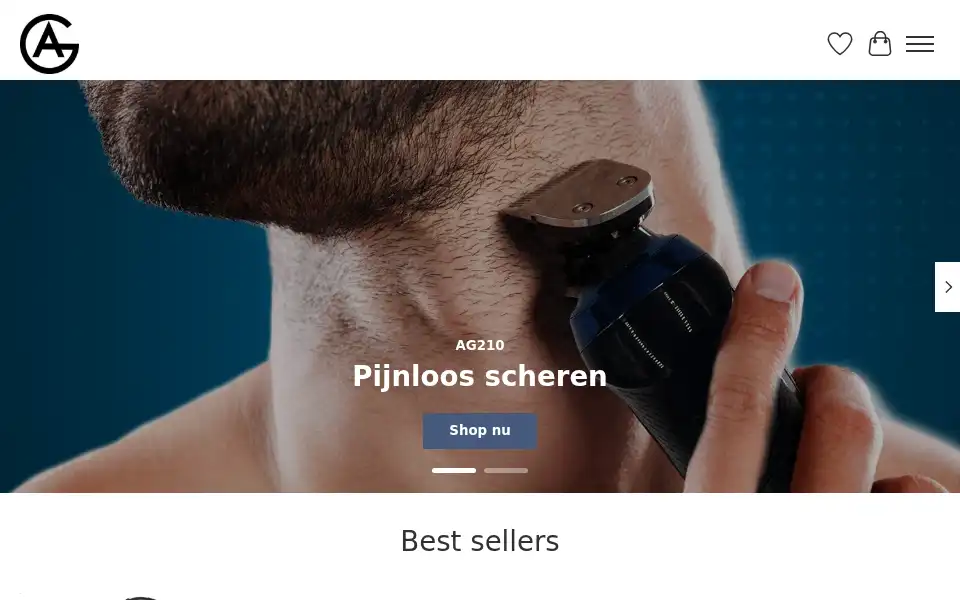 Screenshot of agstore.nl