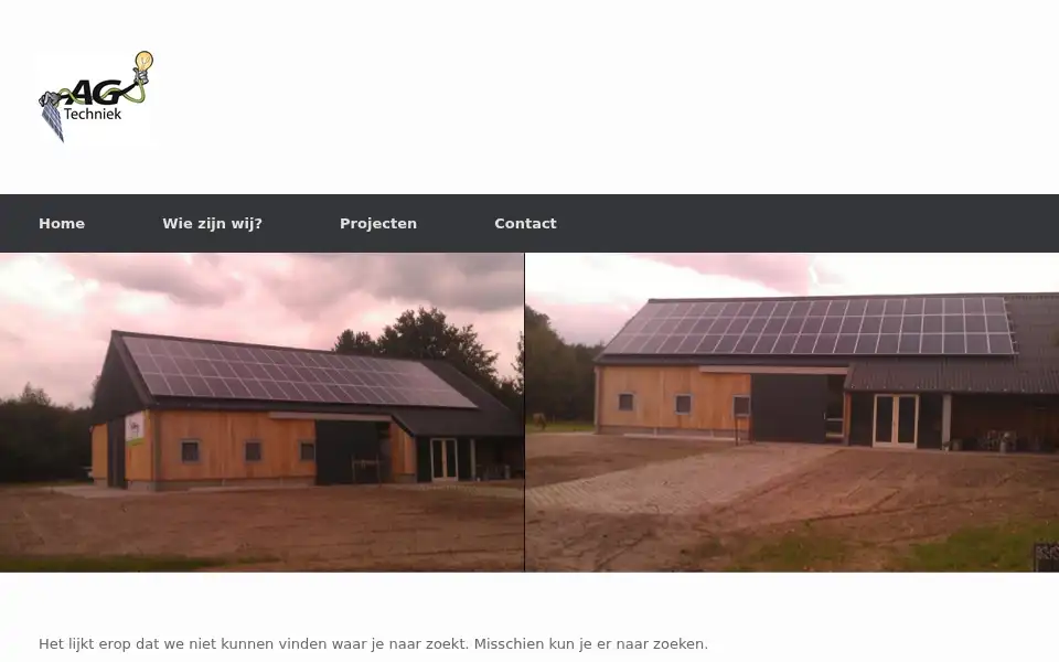 Screenshot of agtechniek.nl