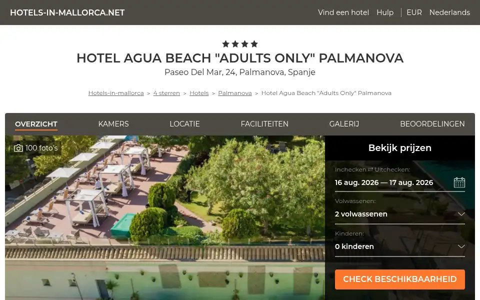 Screenshot of agua-beach-hotel.palma-nova.hotels-in-mallorca.net