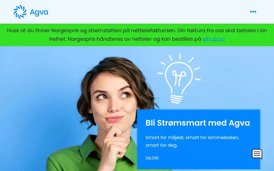 Screenshot of agvakraft.no