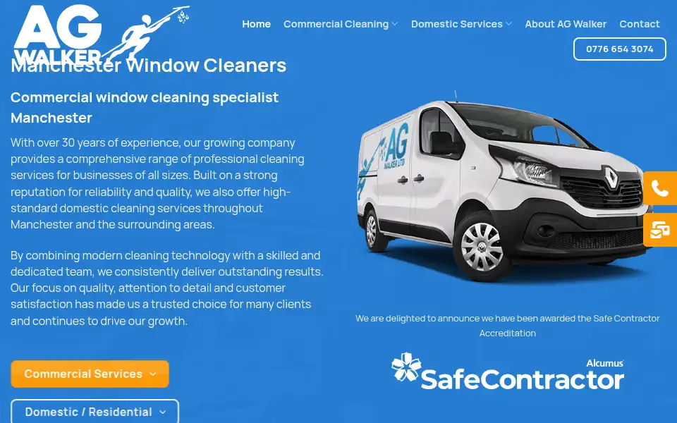 Screenshot of agwalker.co.uk