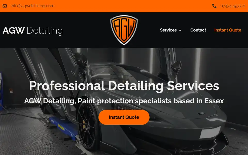 Screenshot of agwdetailing.com