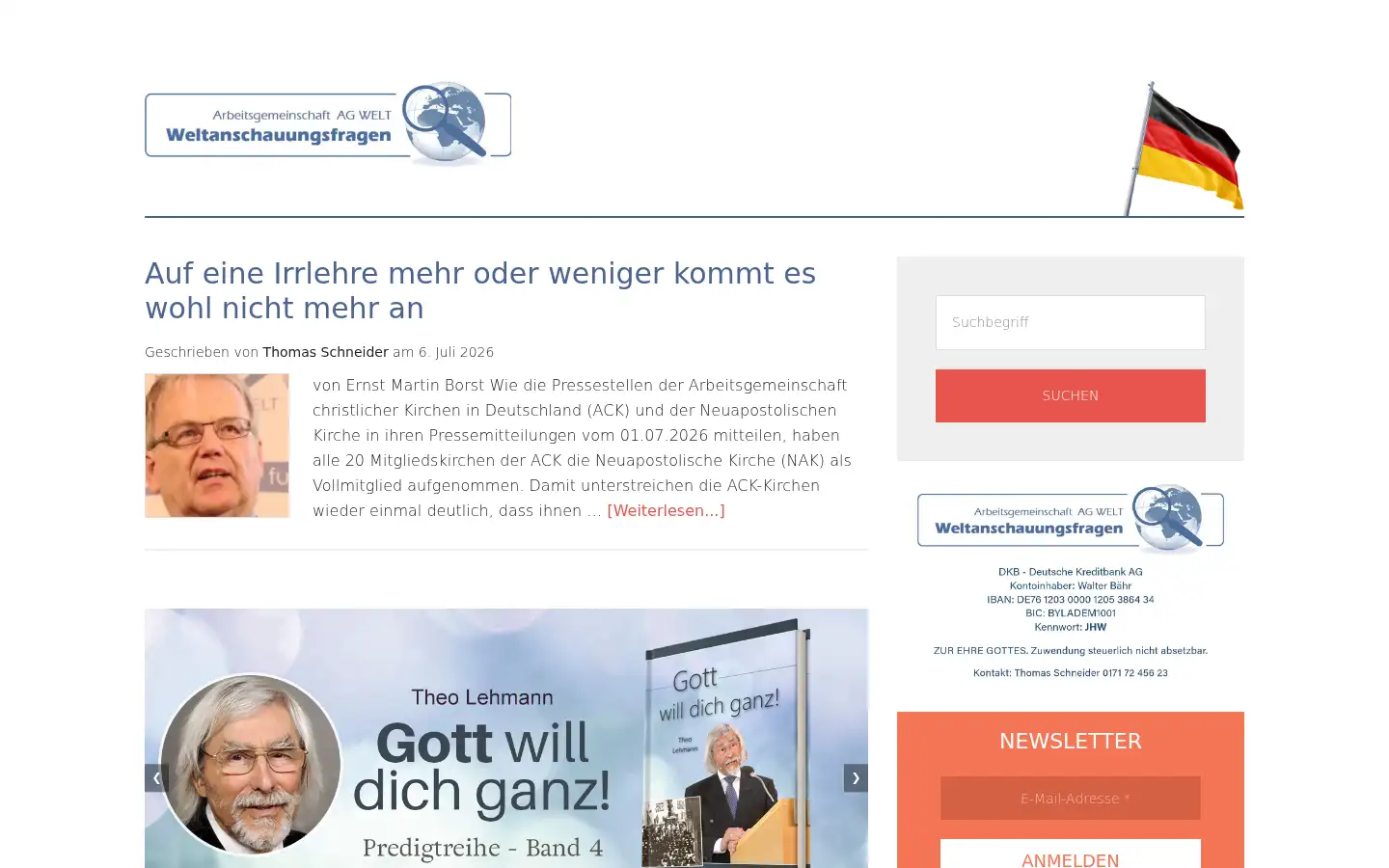 Screenshot of agwelt.de