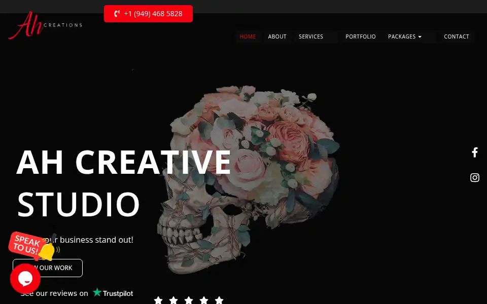 Screenshot of ahcreations.art