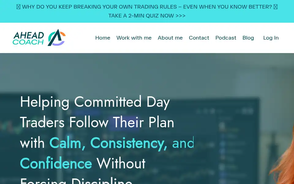 Screenshot of aheadcoach.com