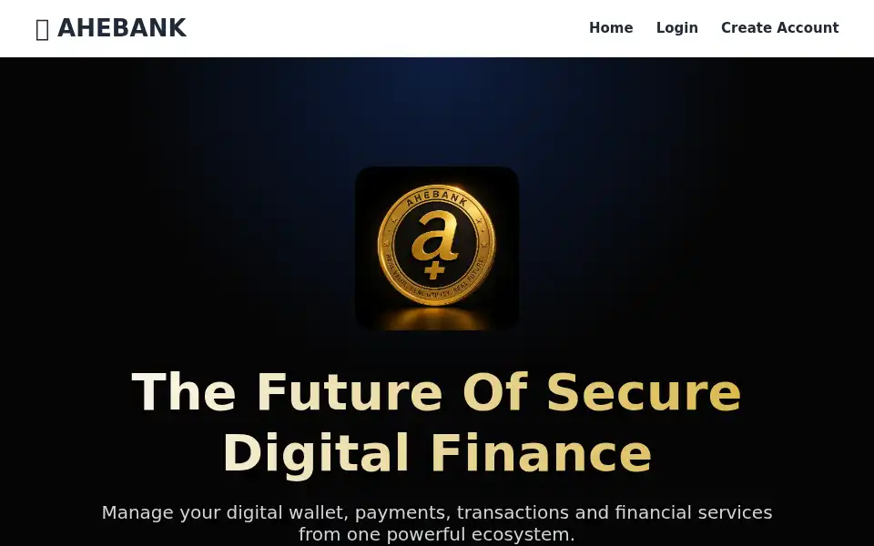 Screenshot of ahebank.com