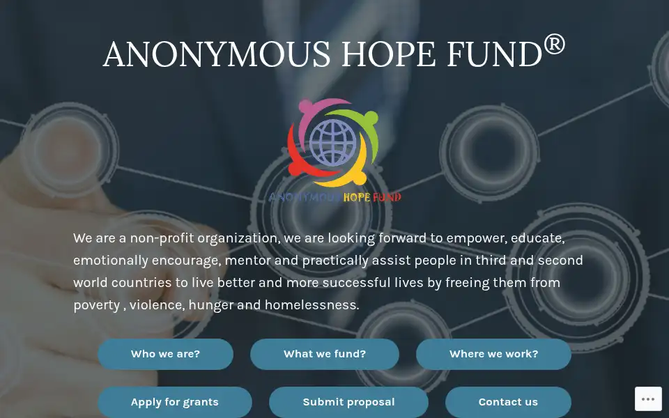 Screenshot of ahfgrants.com