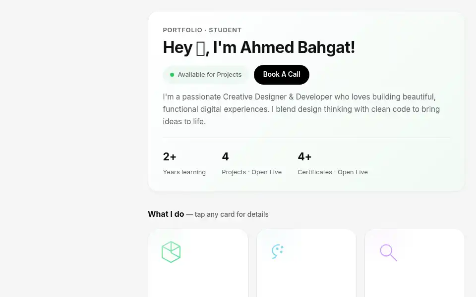 Screenshot of ahmedbahgat.netlify.app