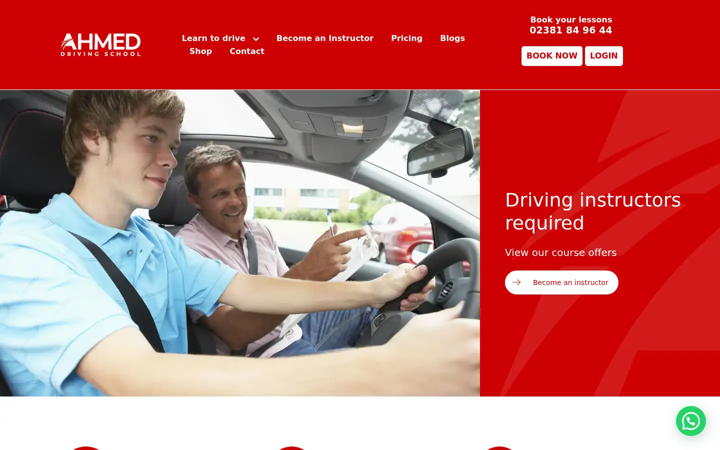 Screenshot of ahmeddrivingschool.com