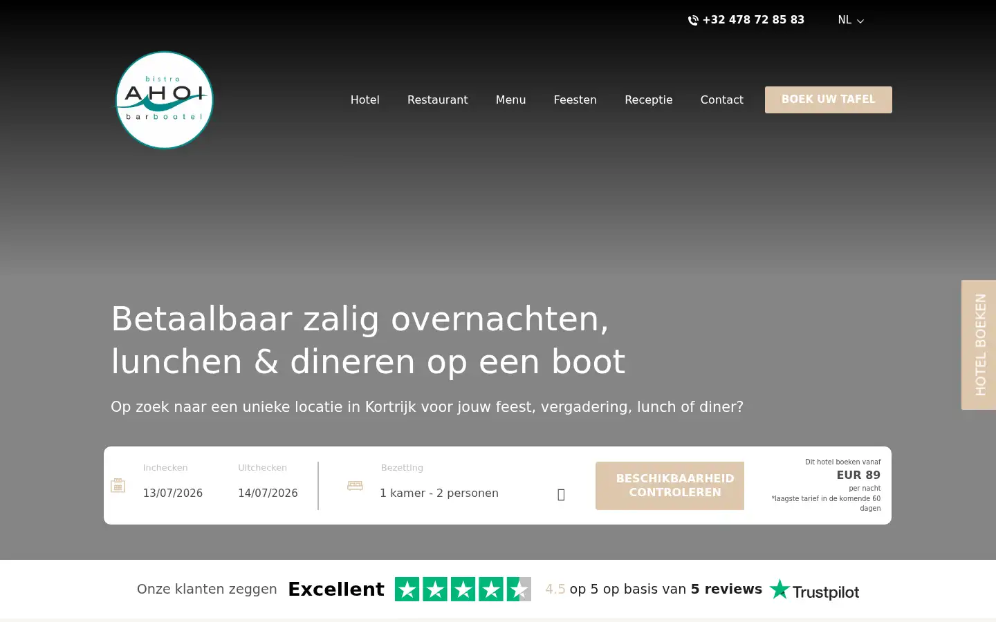 Screenshot of ahoi.be