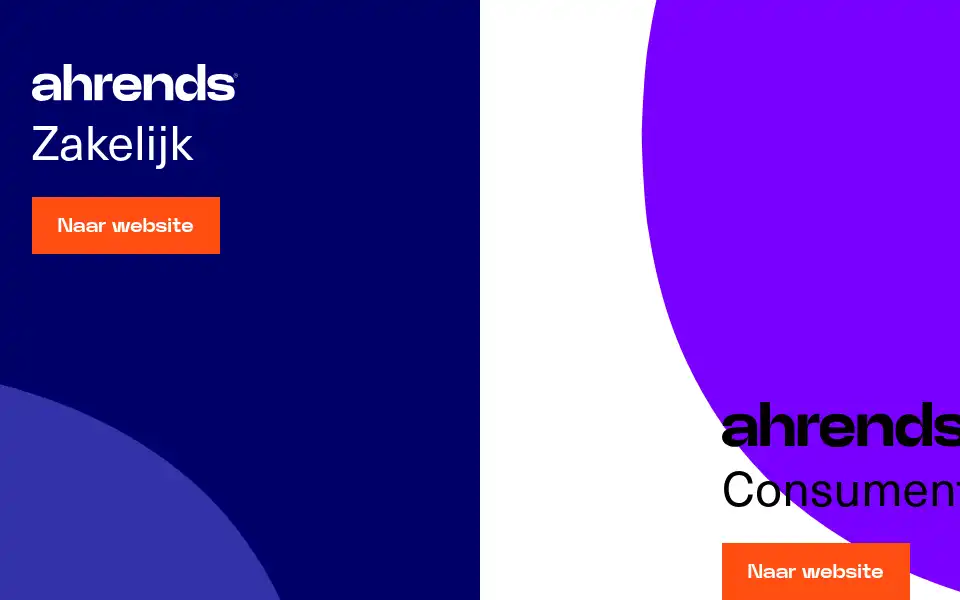 Screenshot of ahrends.nl