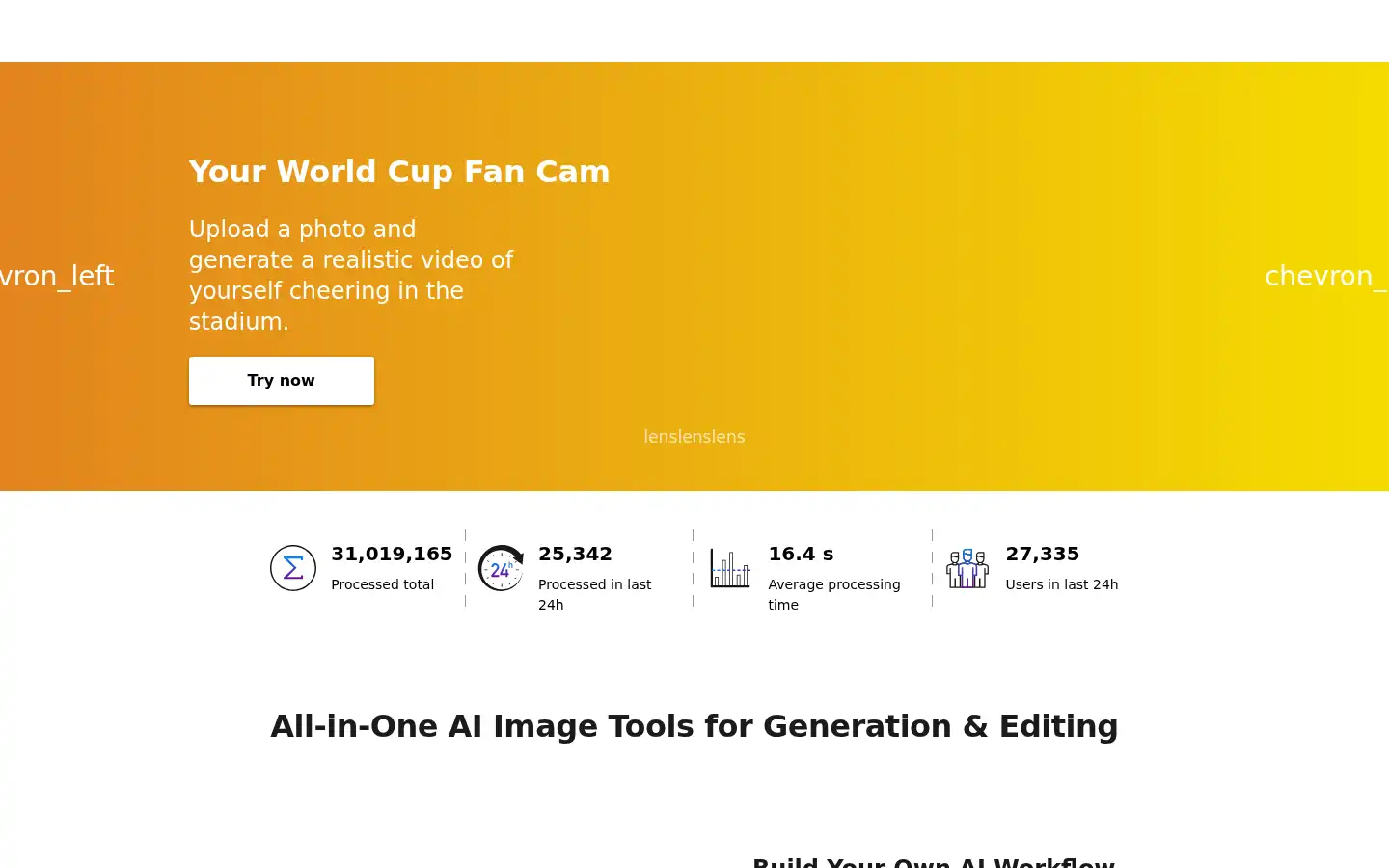 Screenshot of ai.nero.com