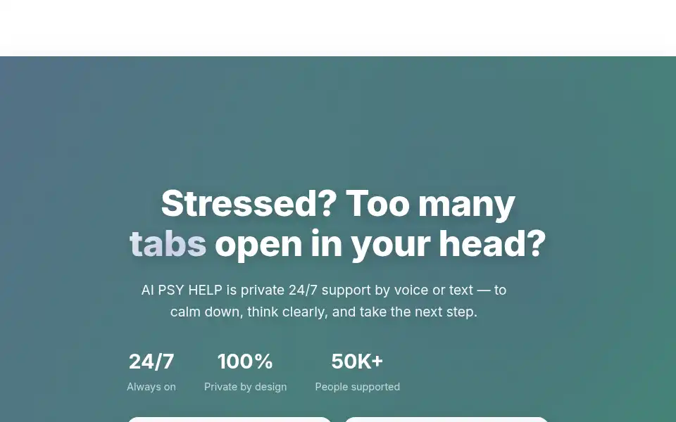 Screenshot of ai.psyhelp.info