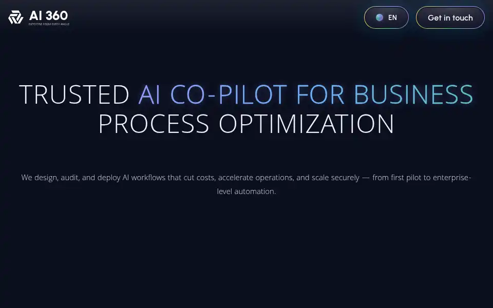 Screenshot of ai360group.com