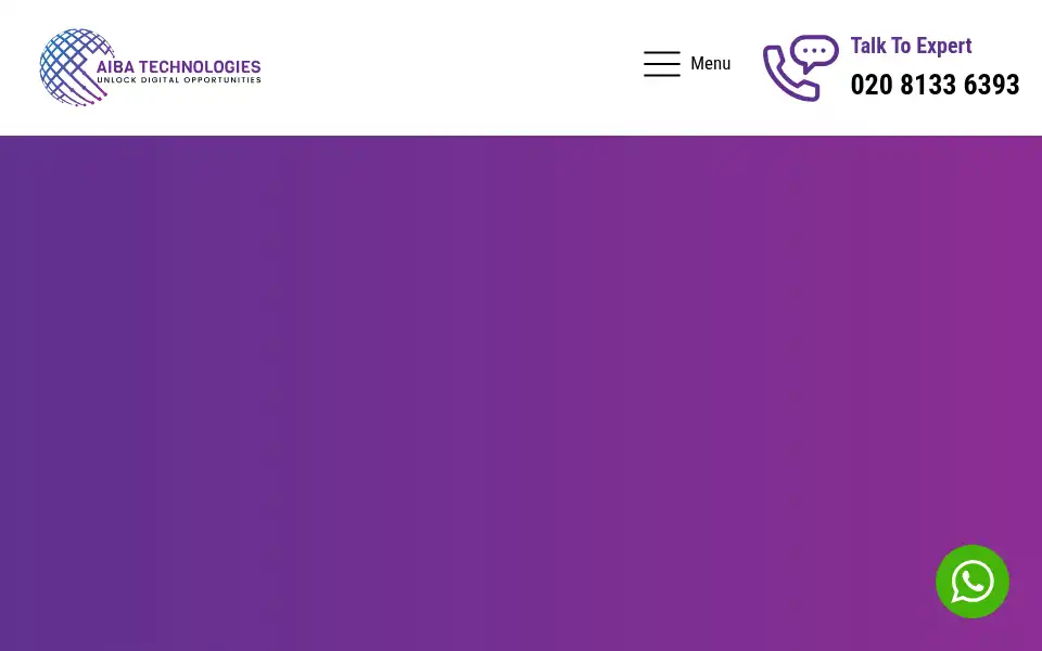Screenshot of aibatechnologies.com