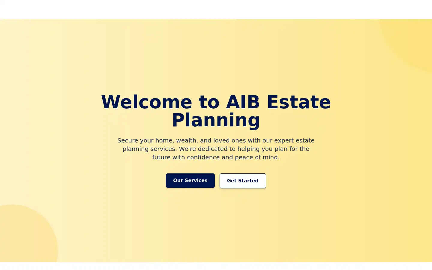 Screenshot of aibestateplanning.co.uk