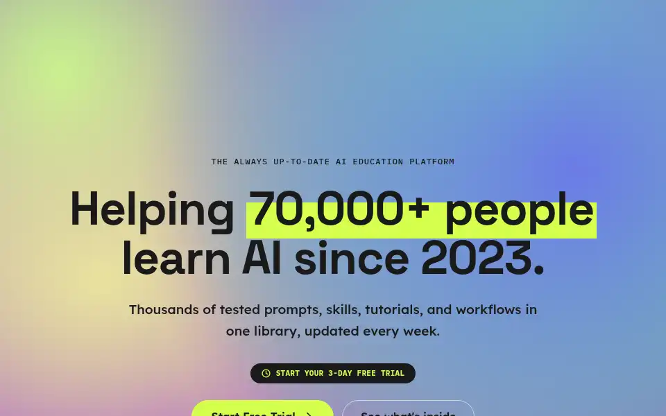 Screenshot of aiblackmagic.com