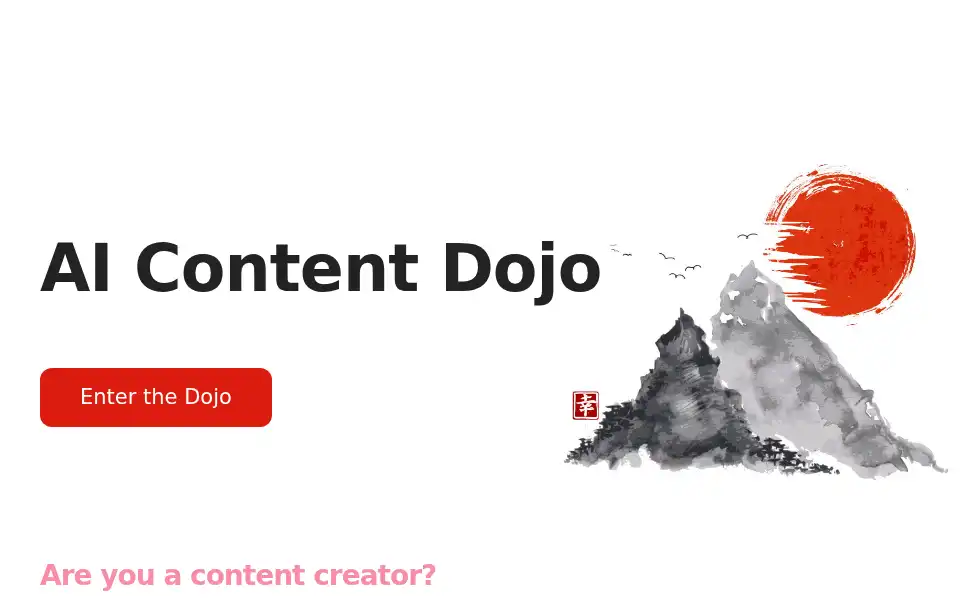 Screenshot of aicontentdojo.com