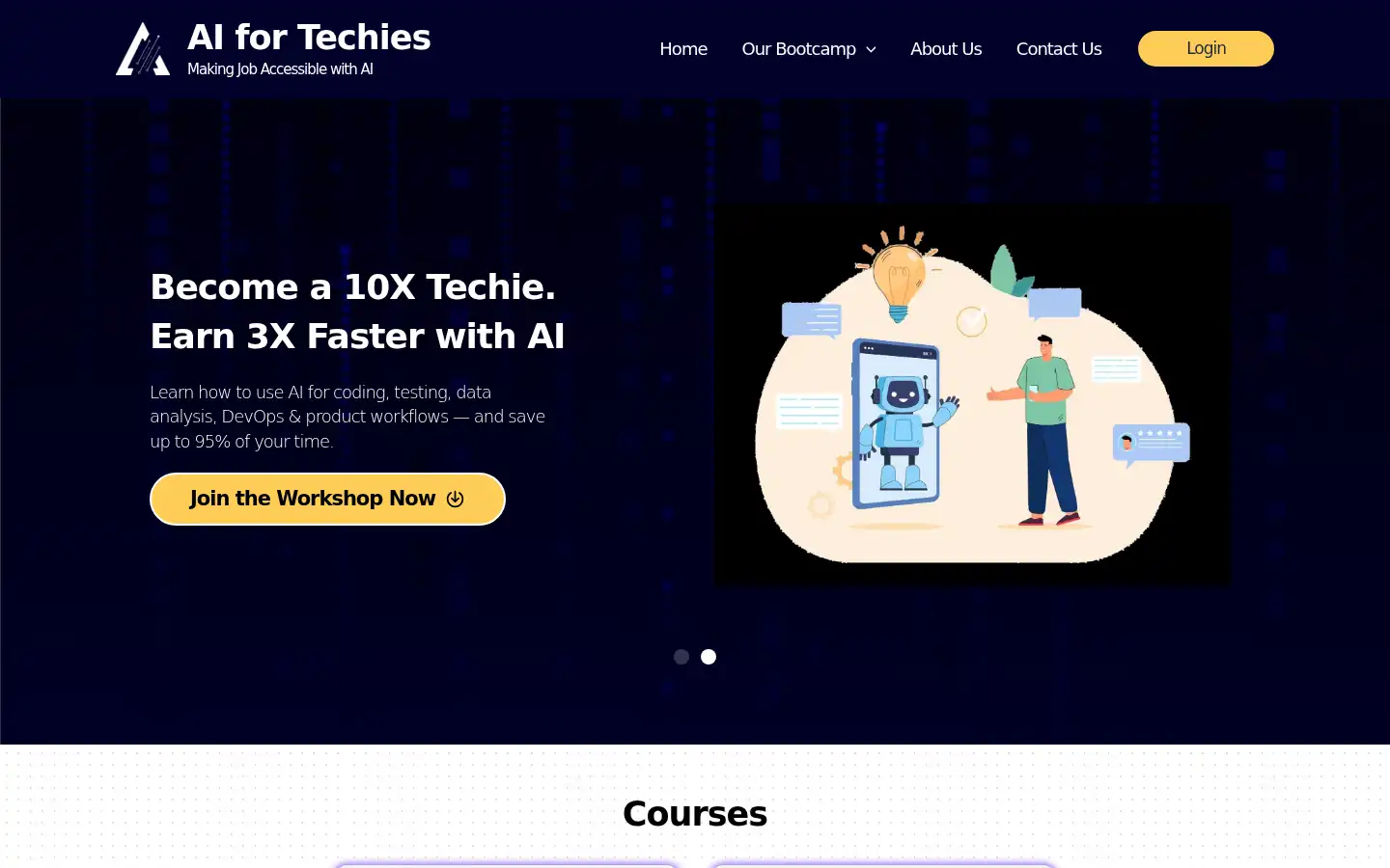 Screenshot of aifortechies.in