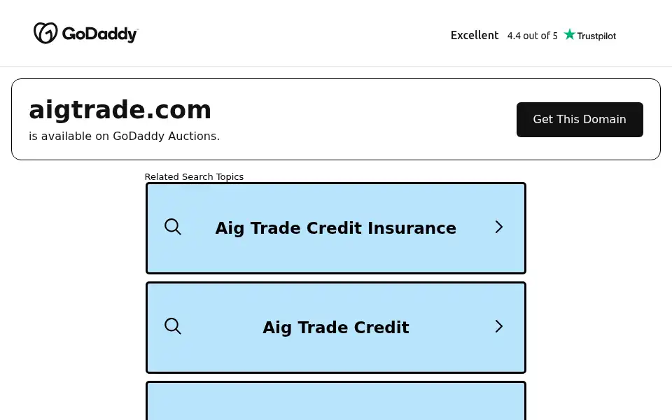 Screenshot of aigtrade.com