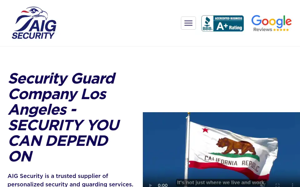 Screenshot of aigusa.com