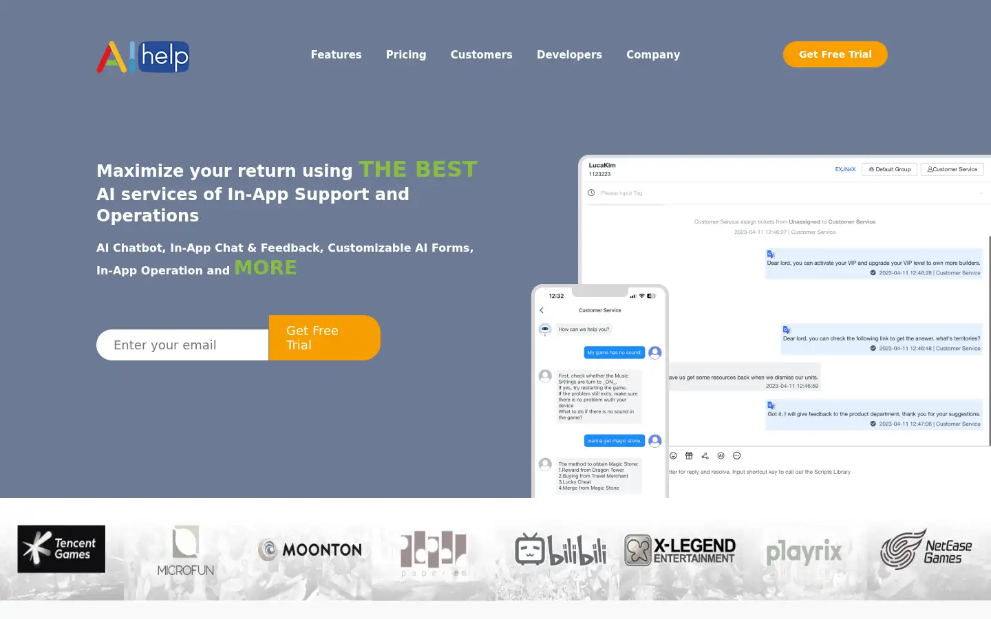 Screenshot of aihelp.net