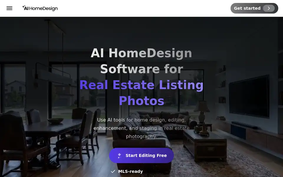 Screenshot of aihomedesign.com
