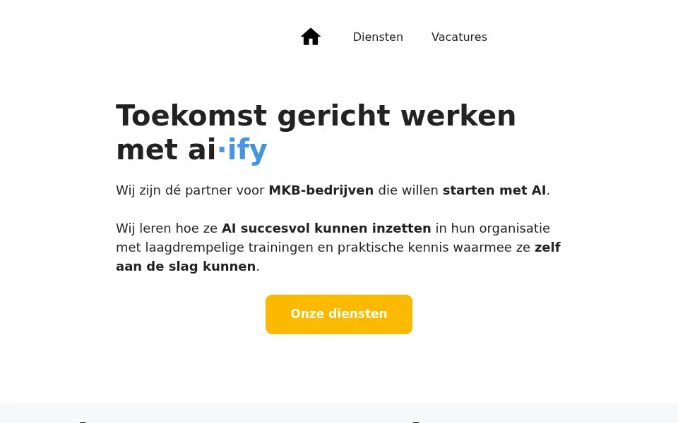 Screenshot of aiify.nl