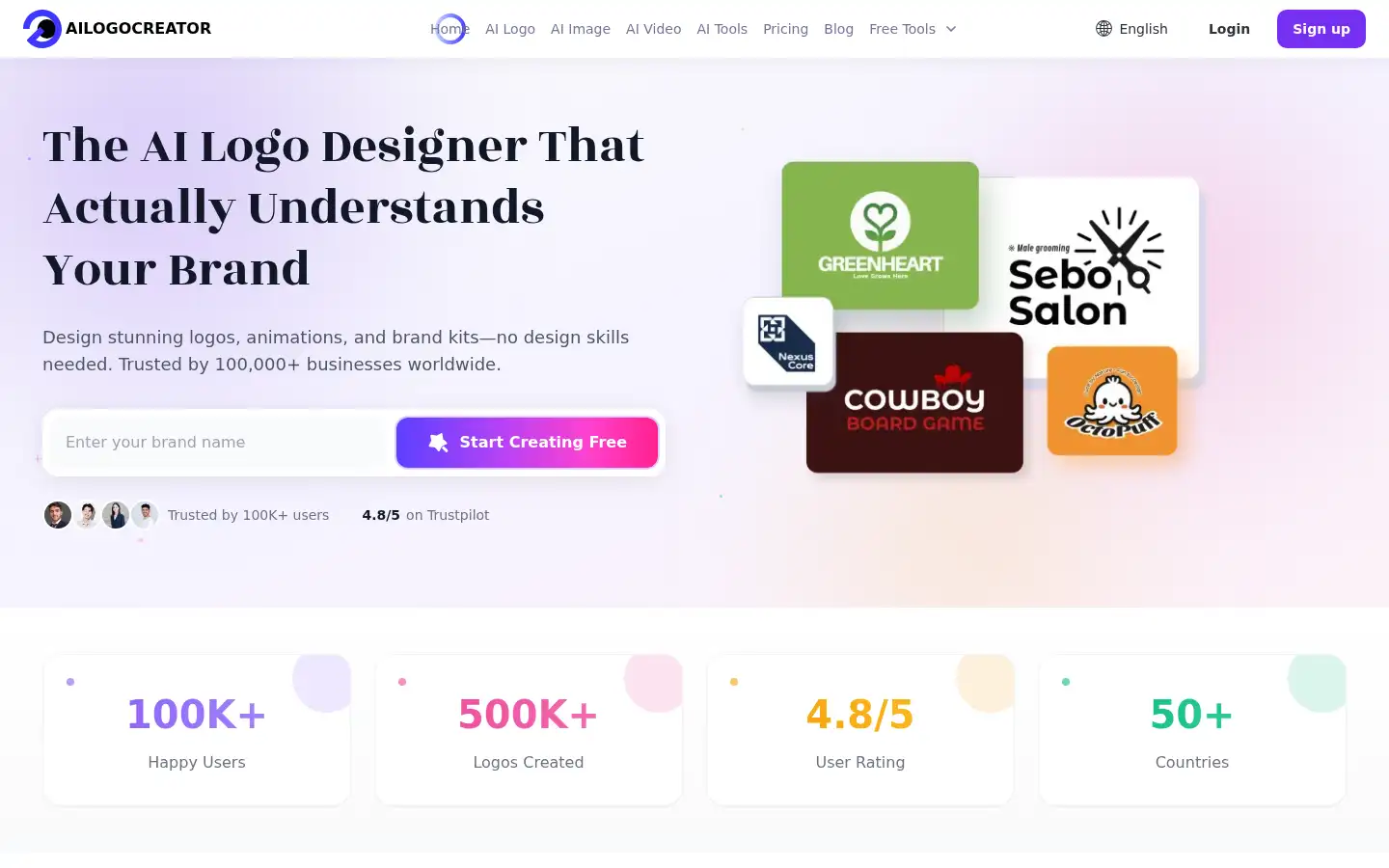 Screenshot of ailogocreator.io