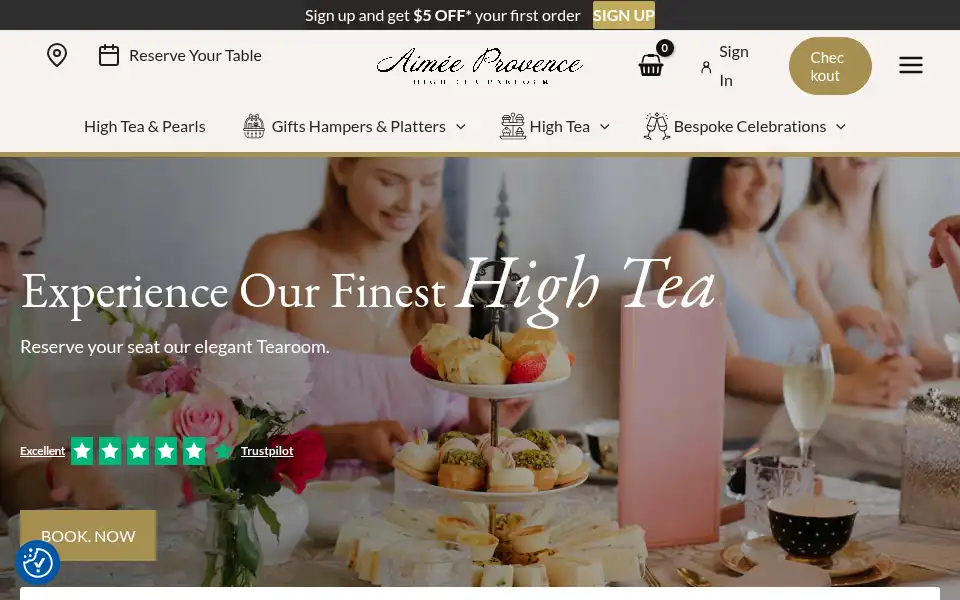 Screenshot of aimeeprovence.com.au