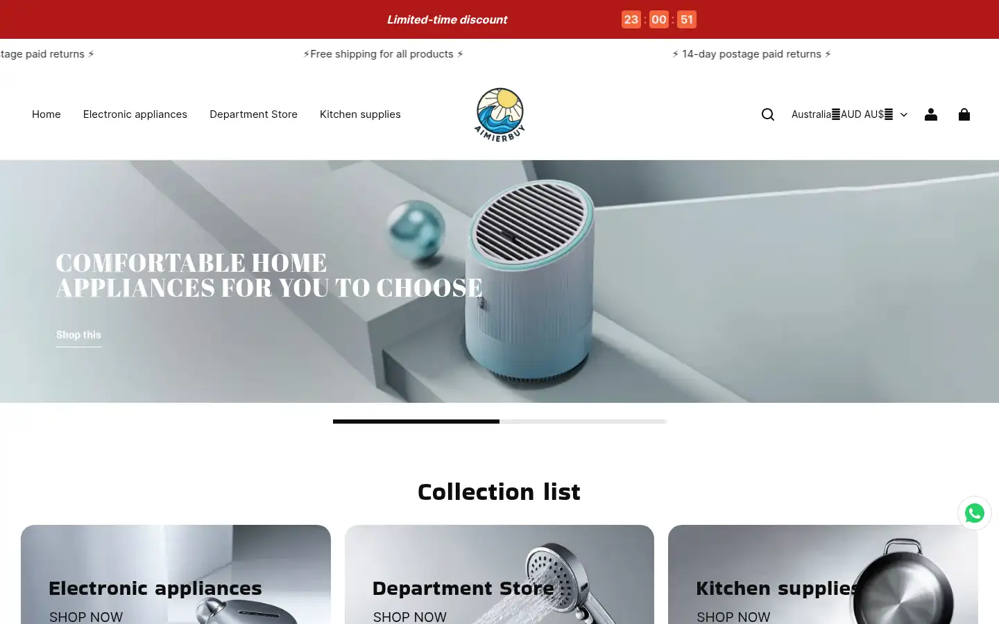 Screenshot of aimierbuy.com