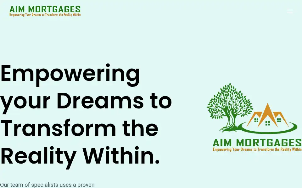 Screenshot of aimmortgages.co.uk