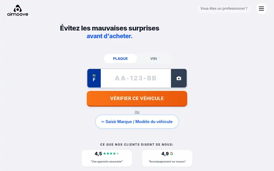 Screenshot of aimoove.fr