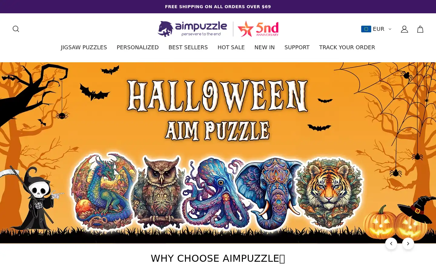Screenshot of aimpuzzle.com