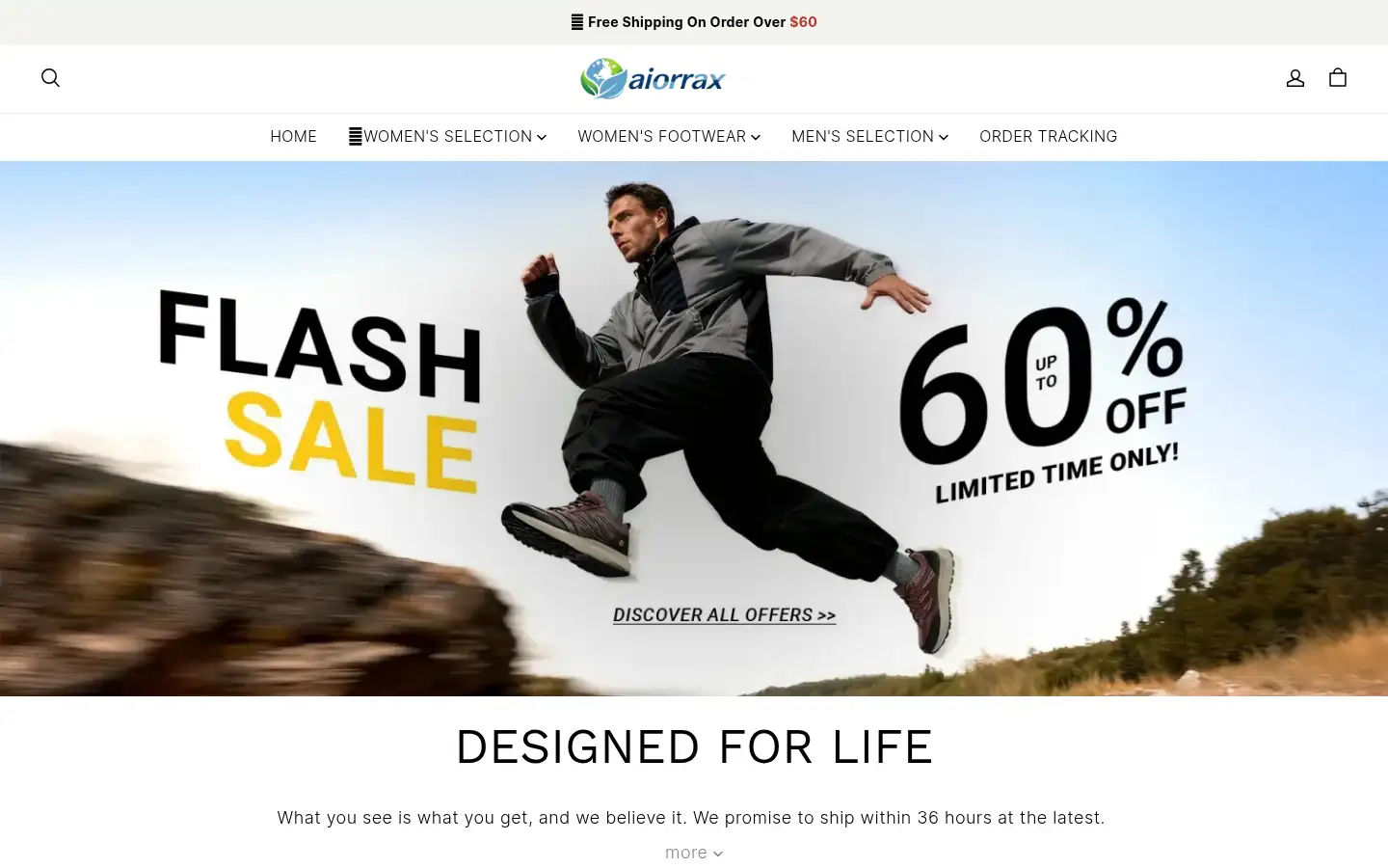 Screenshot of aiorrax.com