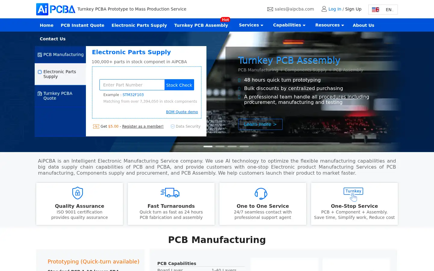 Screenshot of aipcba.com