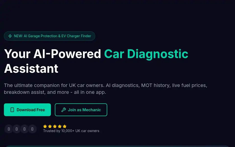 Screenshot of aipocketmechanic.co.uk