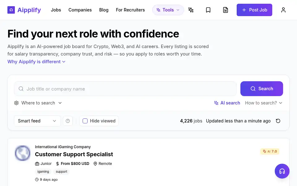 Screenshot of aipplify.com