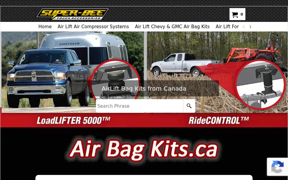 Screenshot of airbagkits.ca